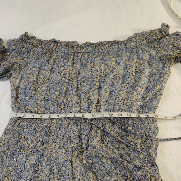 Anthropologie. Floral Off-Shoulder Dress - Picture 11 of 14